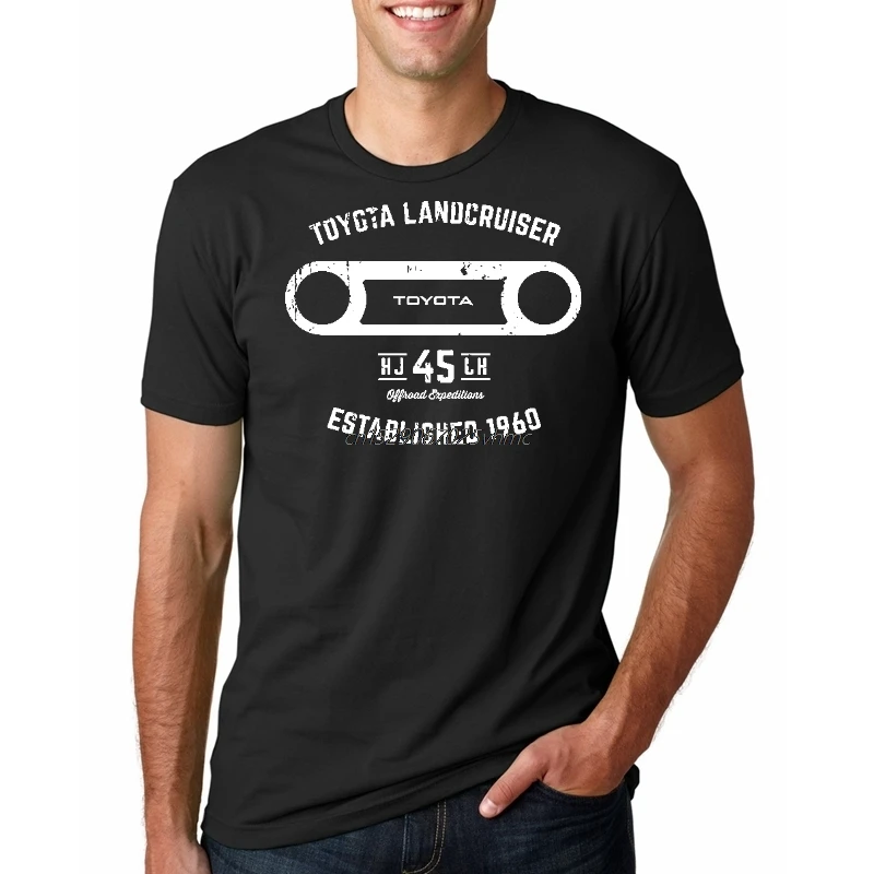 T Shirt Men tshirt  40 Series Landcruiser FJ45 Round Bezel Est 1960 Graphic T-Shirt