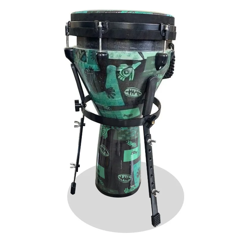 10-14 Polegada metal djembe suporte ajustável estável durável skidproof tripé africano tambor suporte instrumento musical acessórios
