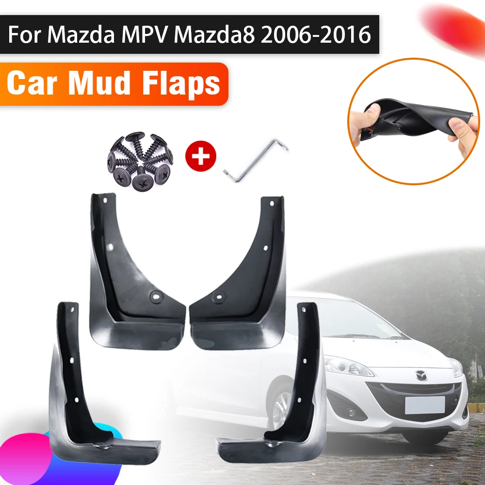 

4X Car Mudguards For Mazda MPV Accessories Mazda8 LY 2006~2016 Splash Guard Front Rear Fender Anti-splash Mudflap Car Accessorie