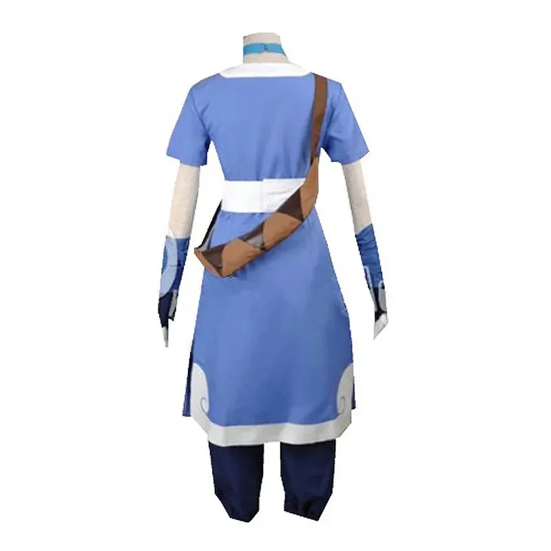 Anime Movie Aar: The Last Airbender Katara Dress Cosplay Costume Aar Aang Uniform Set Woman Man Clothes Halloween Costume