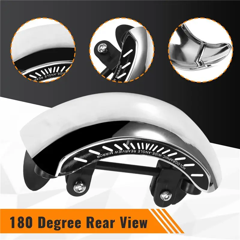 Motorcycle Rearview Mirror Rear View Mirror 180 Ultra Wide Angle Central Windscreen Mount For-BMW R1200GS R1250GS