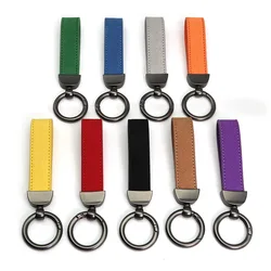 Colorful Suede Keychain Men Women Alcantara Key Chain Luxury for Car Key Ring Holder Best Gift for Friend Jewelry Accessories