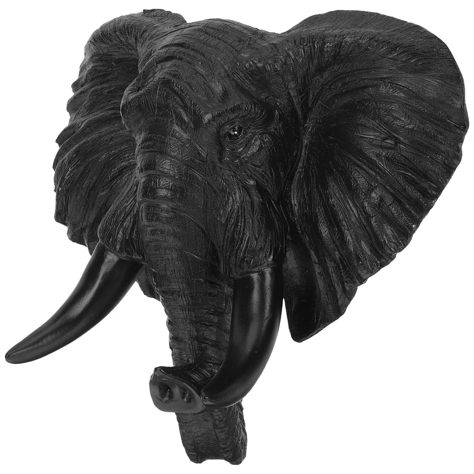 

Simulated Wolf Head Wall Decor Elephant Crafts Resin Animal Sculpture Bedroom Door African Statues