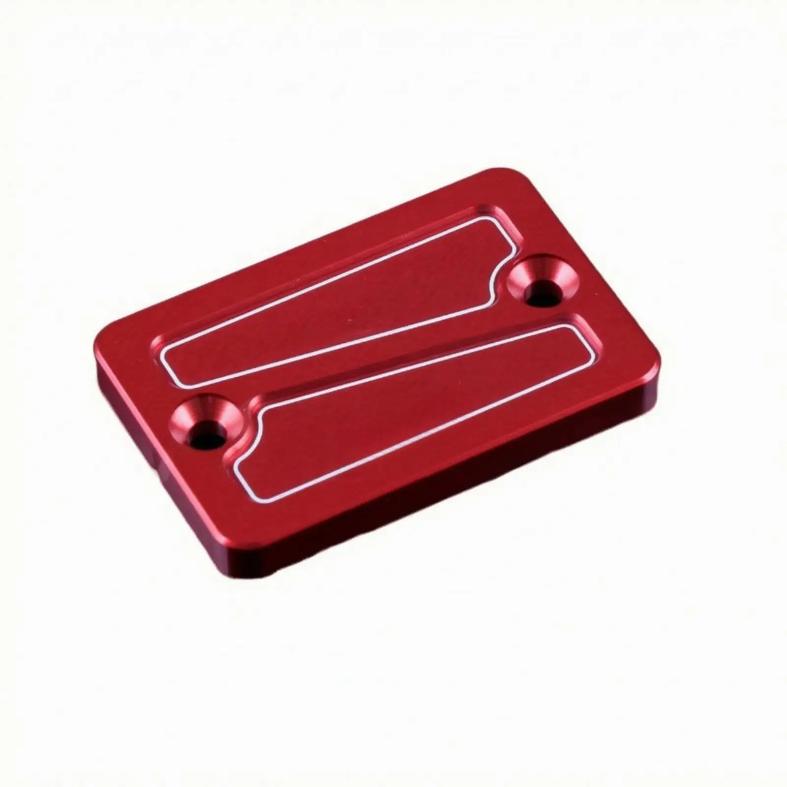 Red Retro Motorcycle Brake Reservoir Cover for CRF250L 300L Aluminum Alloy Master Cylinder Cap Custom Fit Trail Bike