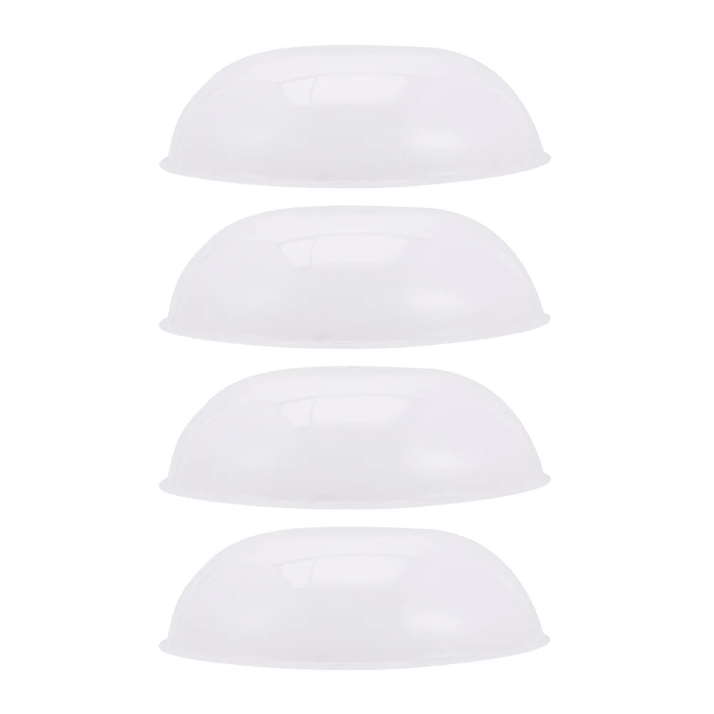 

4Pcs LED Ceiling Light Covers Replacement Plastic Round Lampshade for Hallway Corridor Balcony Flush Mount Diffuser Lamp Shade