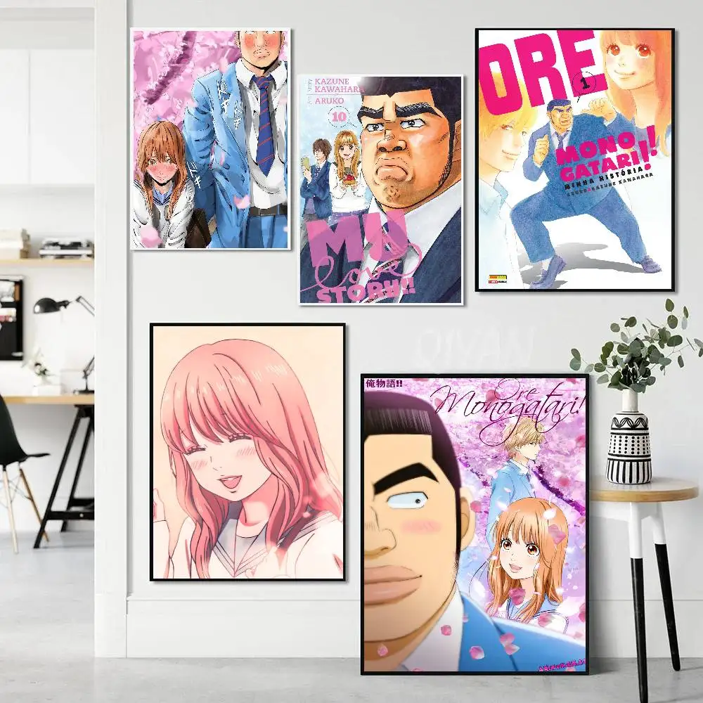 Vinilos Decorativos con Diseño de Ore Monogatari, Resistentes al Agua, para Decoración Estética del Hogar, Sala de Estar, Dormitorio, Bar