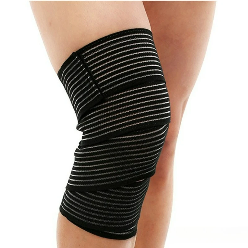 Unisex Sports Bandage Knee Support 1 Pair Post-Surgery Compression Wrap High Elasticity Thigh & Calf Protection Leg Support
