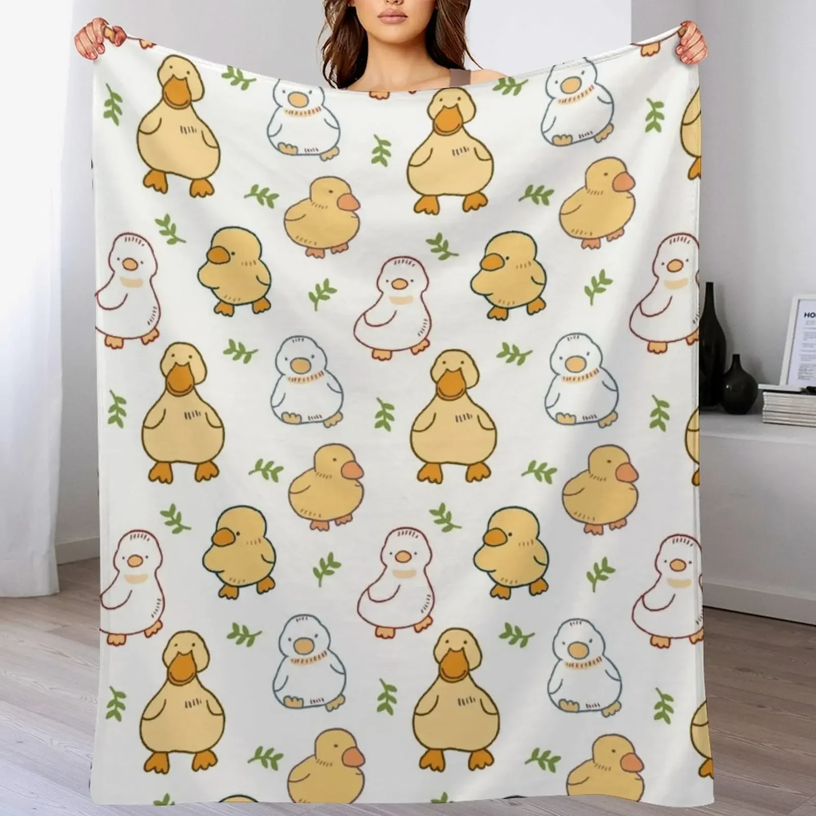 

Ducklings Pattern Throw Blanket Blankets For Baby christmas decoration Bed linens Hair Blankets