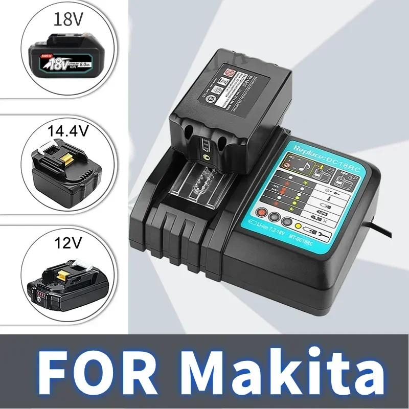 Battery 18v for makita BL1860 BL1850B BL1850 BL1840 BL1830 screwdriver battery & charger 18v Replacement Power Tool Batteries.