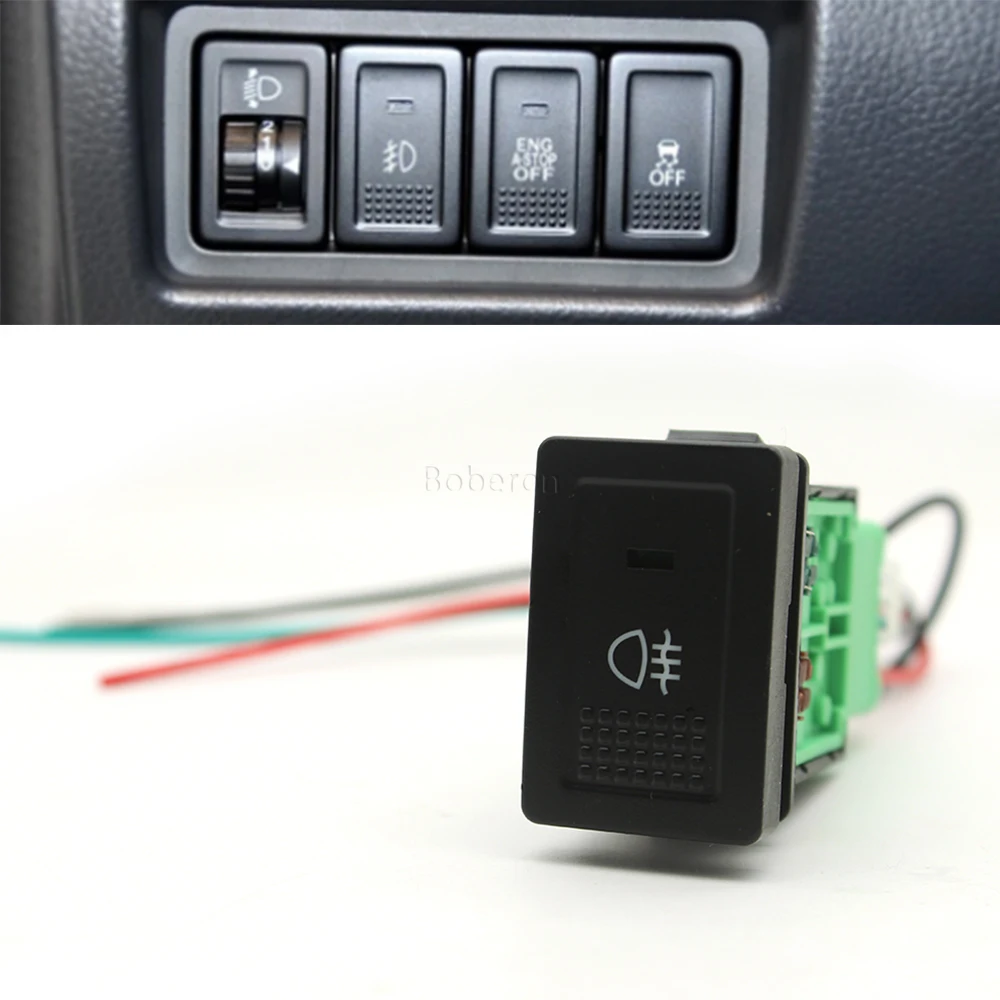 Barre lumineuse LED pour voiture, bouton de commutation antibrouillard arrière avec fil de connexion, accessoires auto, Suzuki SX4 Swift Grand Vitara 2006-2012