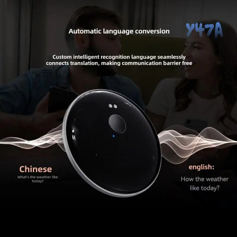 

AI 102 Intelligent AI Mobile Assistant 50 Languages Bluetooth Voice Translator Audio Photo Recognition Translation-Y47A