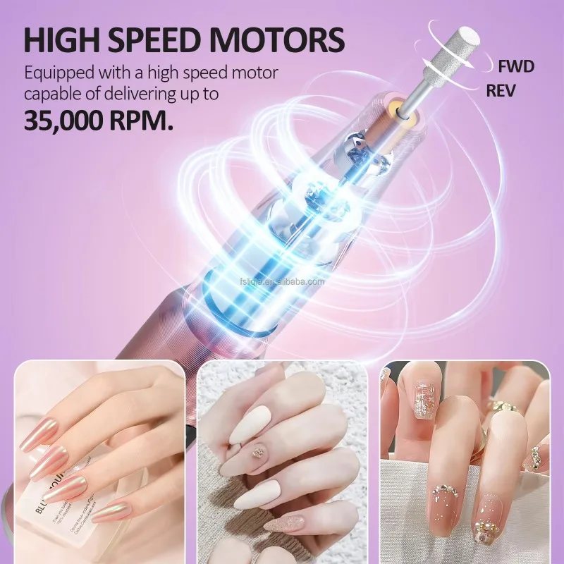 2024 professional Nail Polishing Pen drill 35000RPM Electric portable handheld nail  pen machine