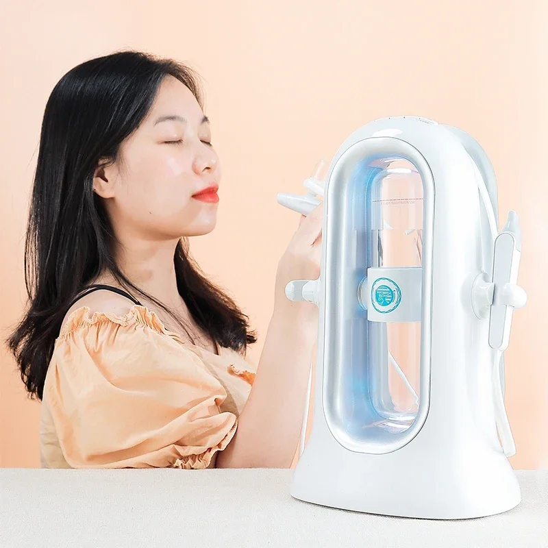 Micro Bubble Blackhead Removal Double Head Water Oxygen Jet Peeling Hydra Dermabrasion Aqua Peel Beauty Skin Cleansing Machine