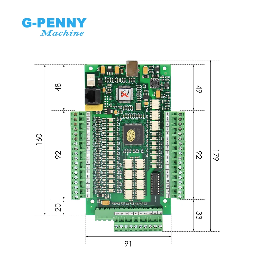 Imagem -02 - Eixos Usb Placa de Controle de Movimento Interface Cartão 1mhz Cnc Placa Motorista para Stepper Servo Motor Mach3