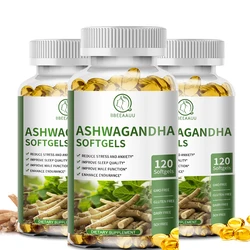 BBEEAAUU 2100mg Organic Ashwagandha Root Extract Capsule for Stress,Focus,Male Function Health Help Sleep Physical Support