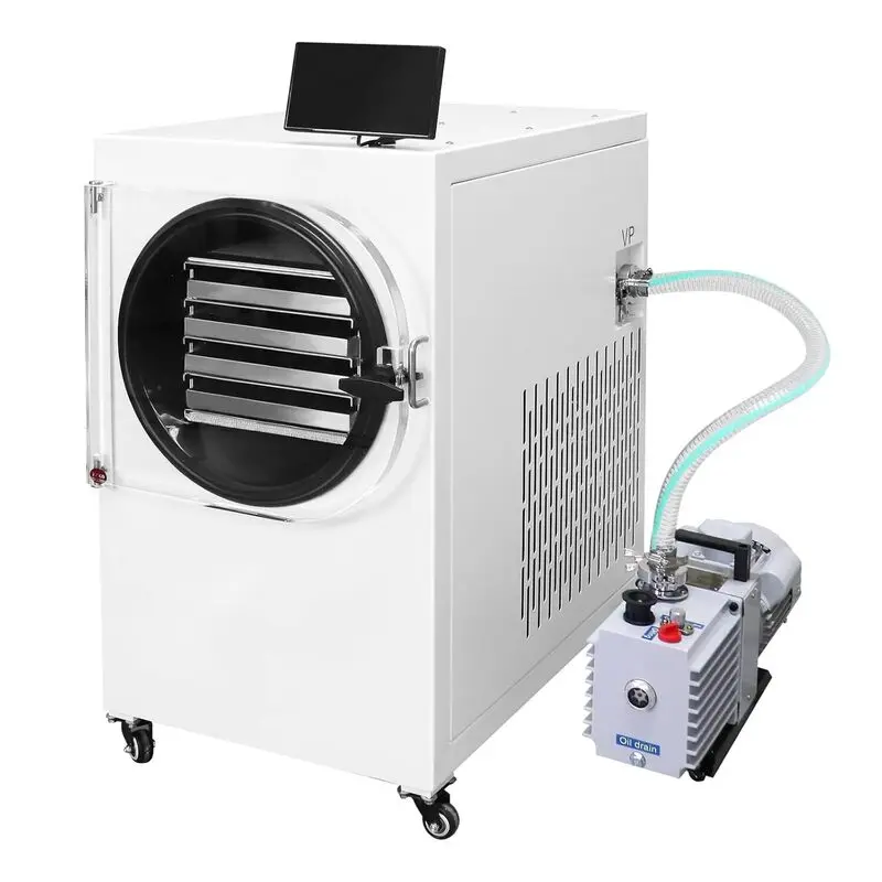 -60℃ Professional Suitable Food, Commercial Dryer, Automatic Defrost, 4SS Trays, Freeze Dryer For Emergency Food