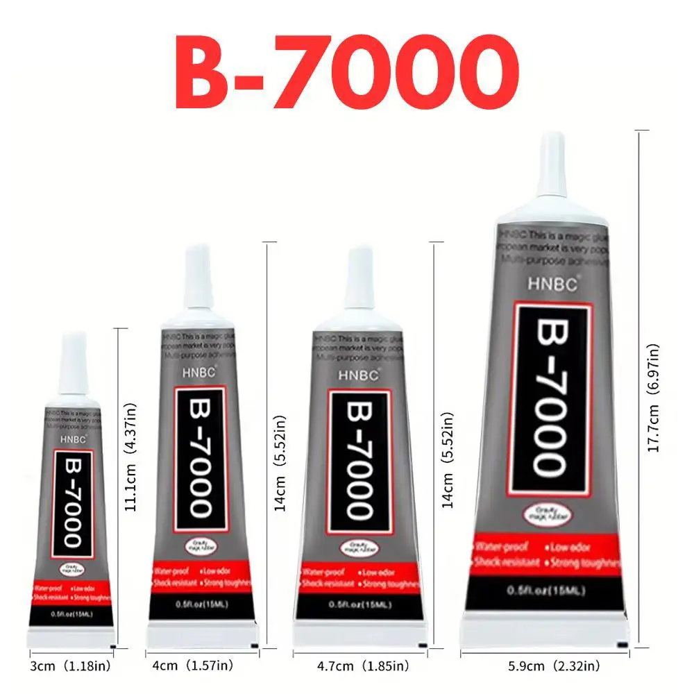 B-7000 15/25/50/110ML Transparent Phone Screen Repair Glue Ziai Universal Glass Plastic DIY Adhesive With Precision Applicator
