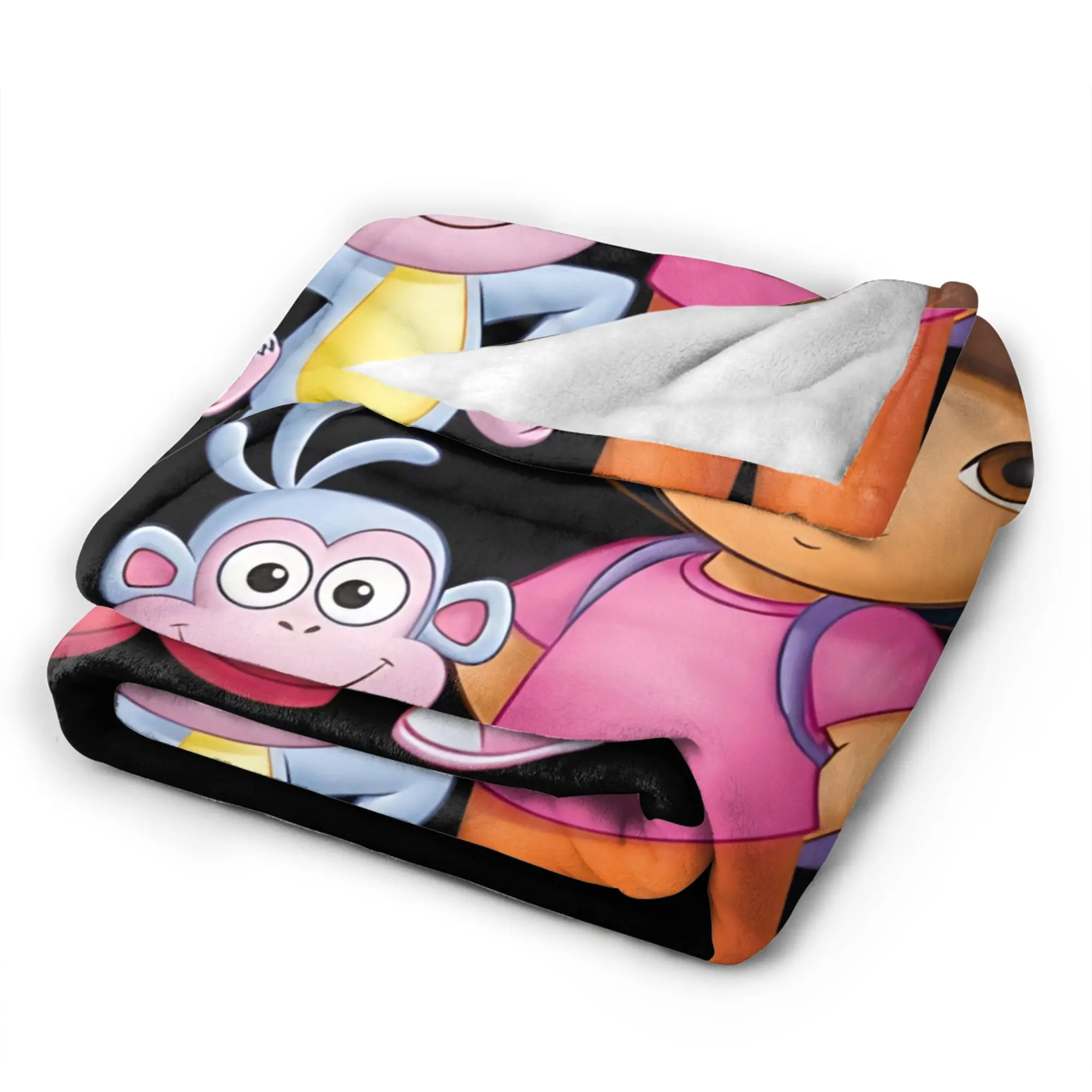 دورا المستكشف بطانية دافئة لينة الشارع الاتجاه أفخم الفراش يلقي للخارجية طائرة السفر الفانيلا المفرش غطاء السرير #5