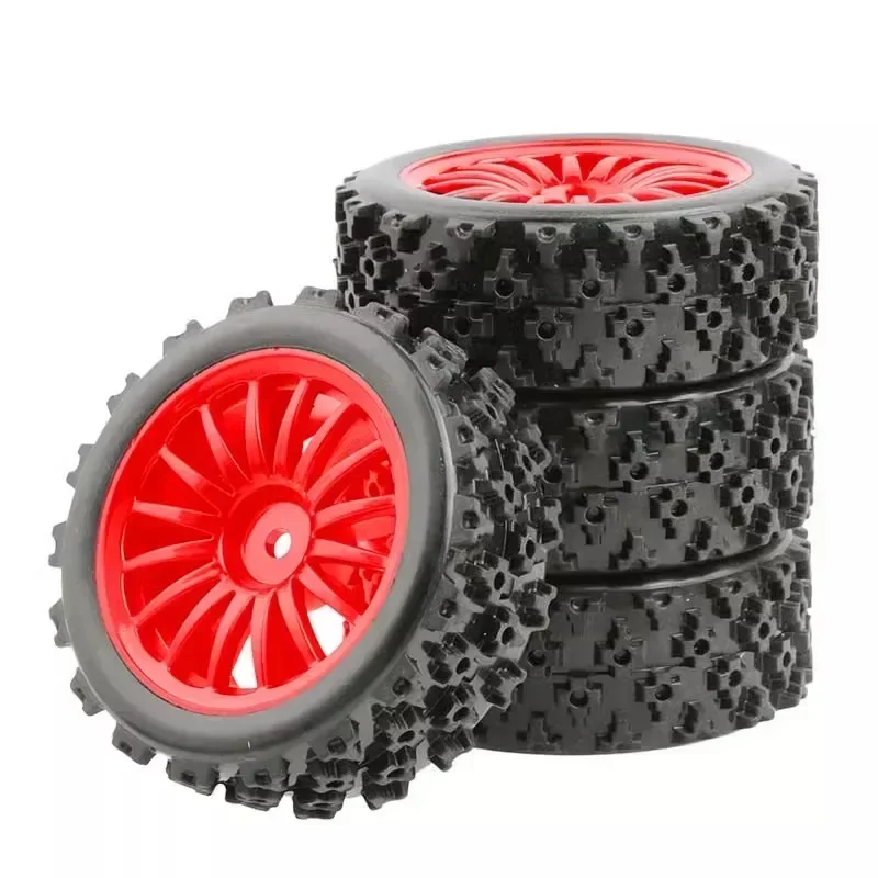 Wheel Rim Rubber Tires Tyres for Wltoys for HSP 1:10 1:12 1:14 1:16 RC Car Parts Model Accessories RC Car Wheel Rim and Tires