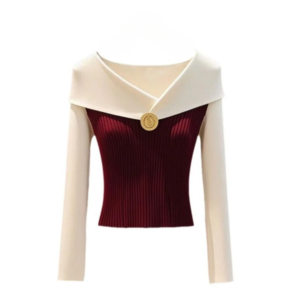 Basic Knitted Sweater For Women Base Top Casual Clothing Simple Fashion Top All Season Use Brand New Condition