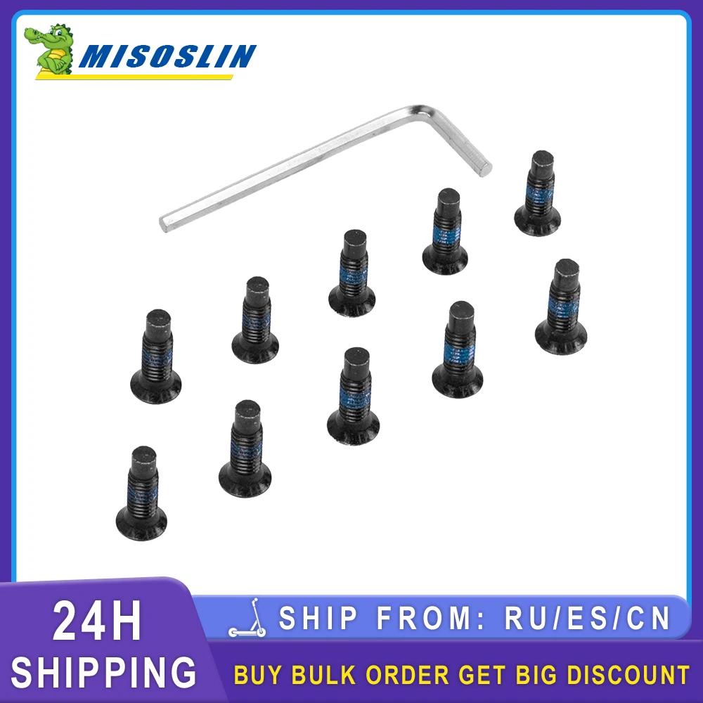 Original Scooter Screw Set Mounting Screw Kit With Wrench For Ninebot Max G30 ES Xiaomi M365 Front Fork Tube Pole To Base Part