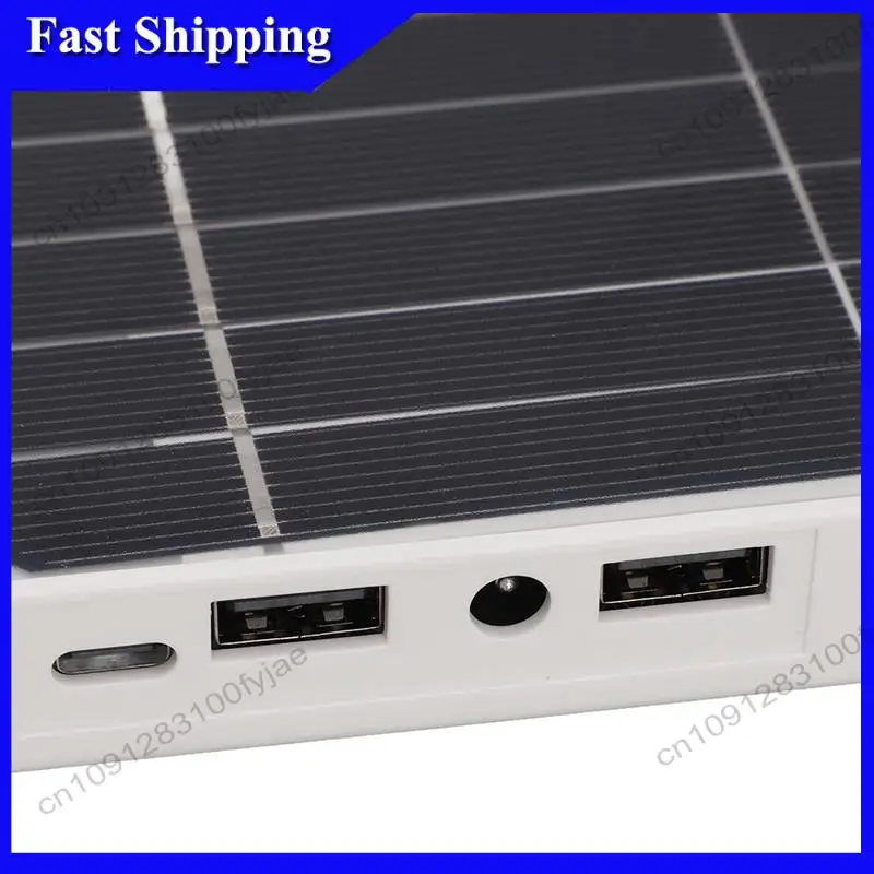 -X07A Waterproof Solar Panel Kit 20W Portable Solar Charger With 2 USB Outdoor Battery Powered For Camping With Mounting Rack