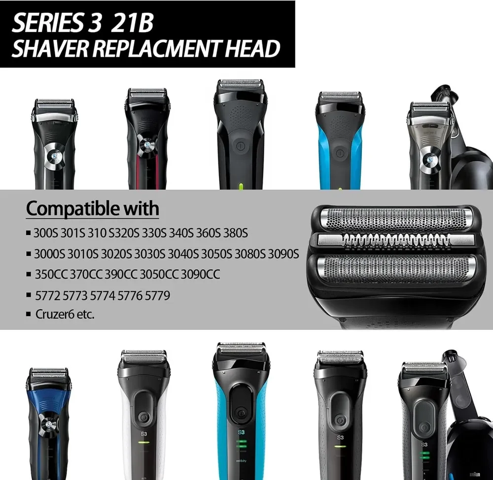 32B S3 Electric Replacement Shaver Series 3 Shaving Head For Braun S3 3040s 3000s 3050cc 3010s 3070cc 3080s