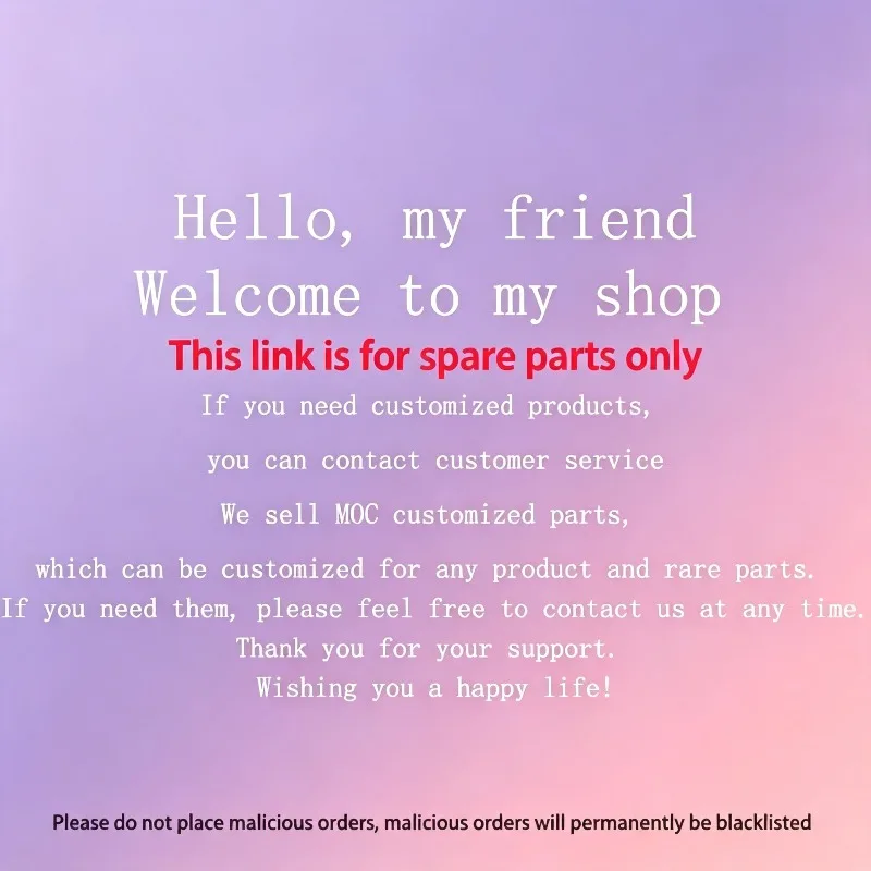 NEW If you need to customize building block toy products, please contact customer service Please do not place an order directly