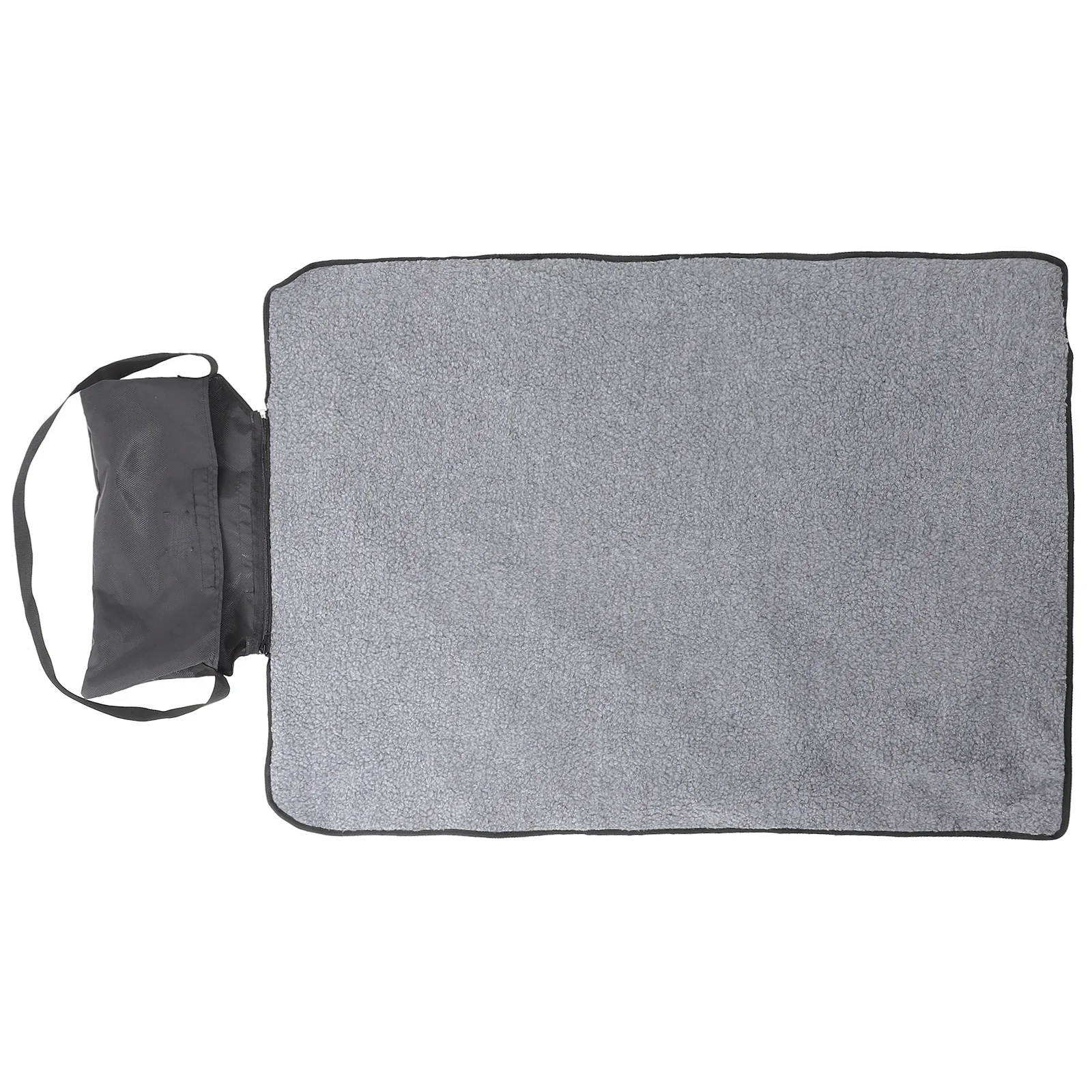 

Portable Foldable Pet Travel Blanket Black Durable Waterproof Soft Outdoor Pet Mat Warm Lamb Wool for Dogs Cats