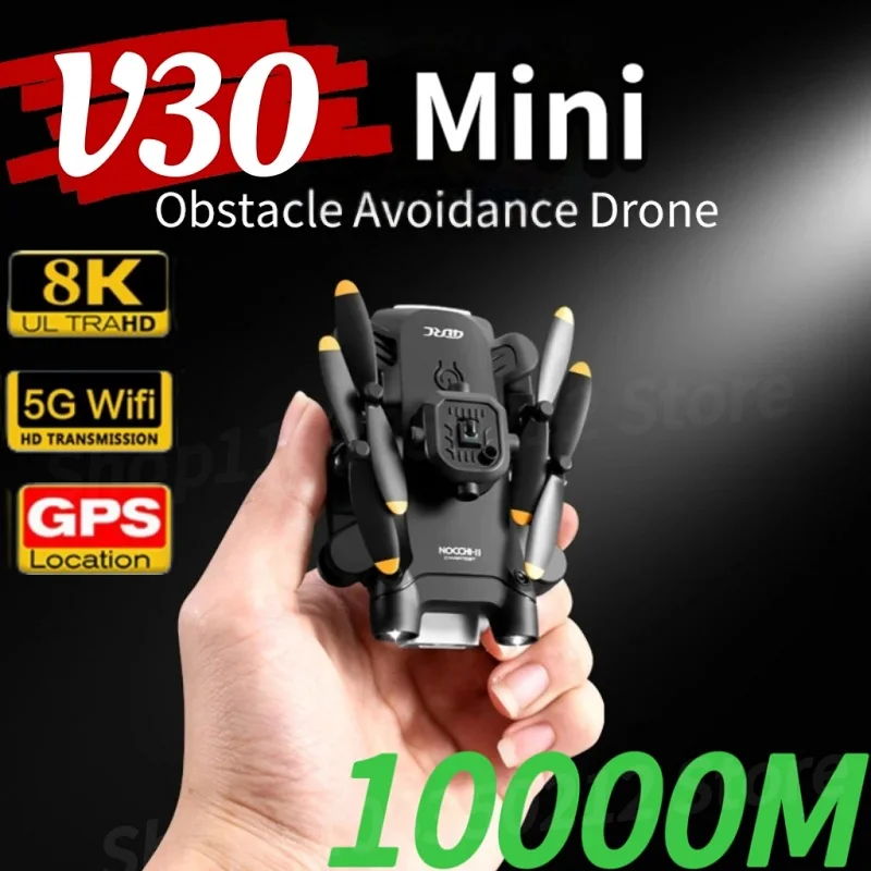 

4D-V30 Mini Drone With Camera 8K HD FPV RC Drones Profesional Five-sided Obstacle Avoidance Helicopter Dron Toy Gift New