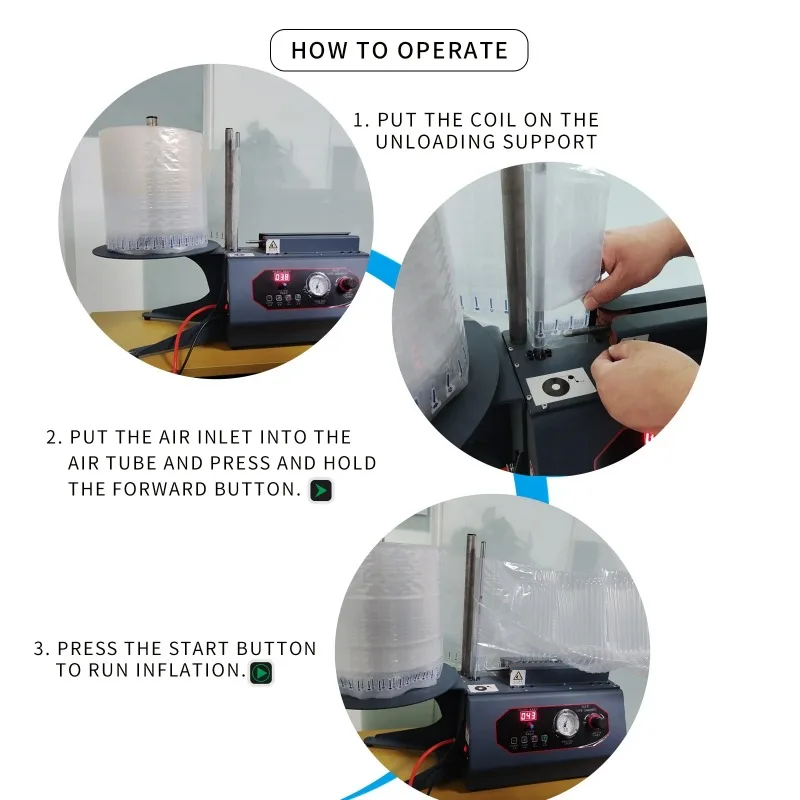 Hongdali Factory Price Air Column Bag Roll Machine Air Fill Packaging Machine Air Cushion Bubble Film Making Inflator Pump