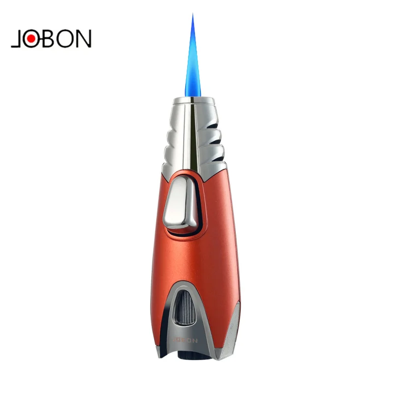 Jobon Creative Cigar Lighter Refillable Butane Torch Lighter Smoking Kitchen BBQ Outdoor Igniter Men Cool Gift Gadgets