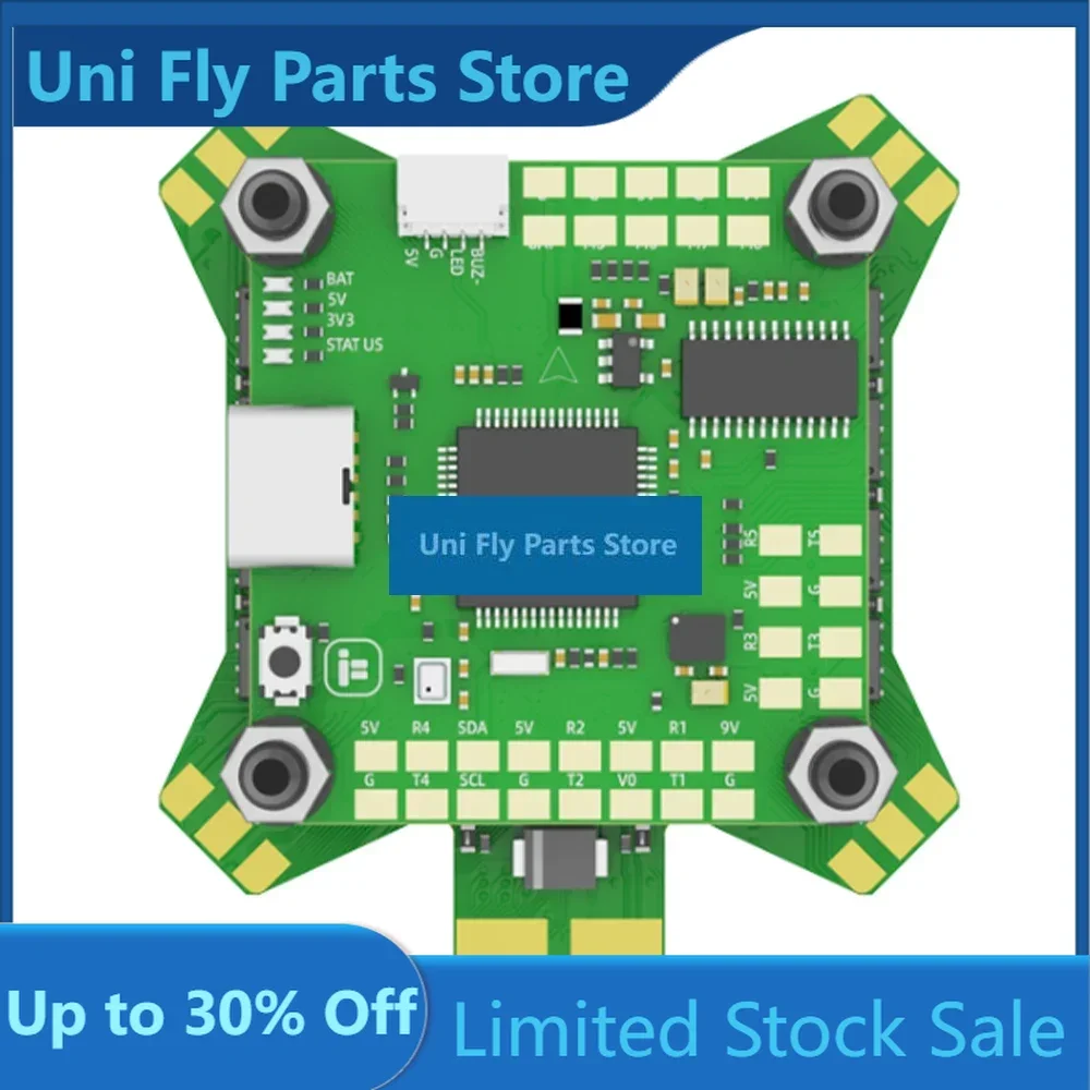 IFlight BLITZ F722 F7 Fly Stack W/ E55S 4in1 ESC 2-6S 5.8G 1.6W VTX Adjustable 25mW/400mW/800mW/1600mW 30.5mm For RC FPV DUniFly