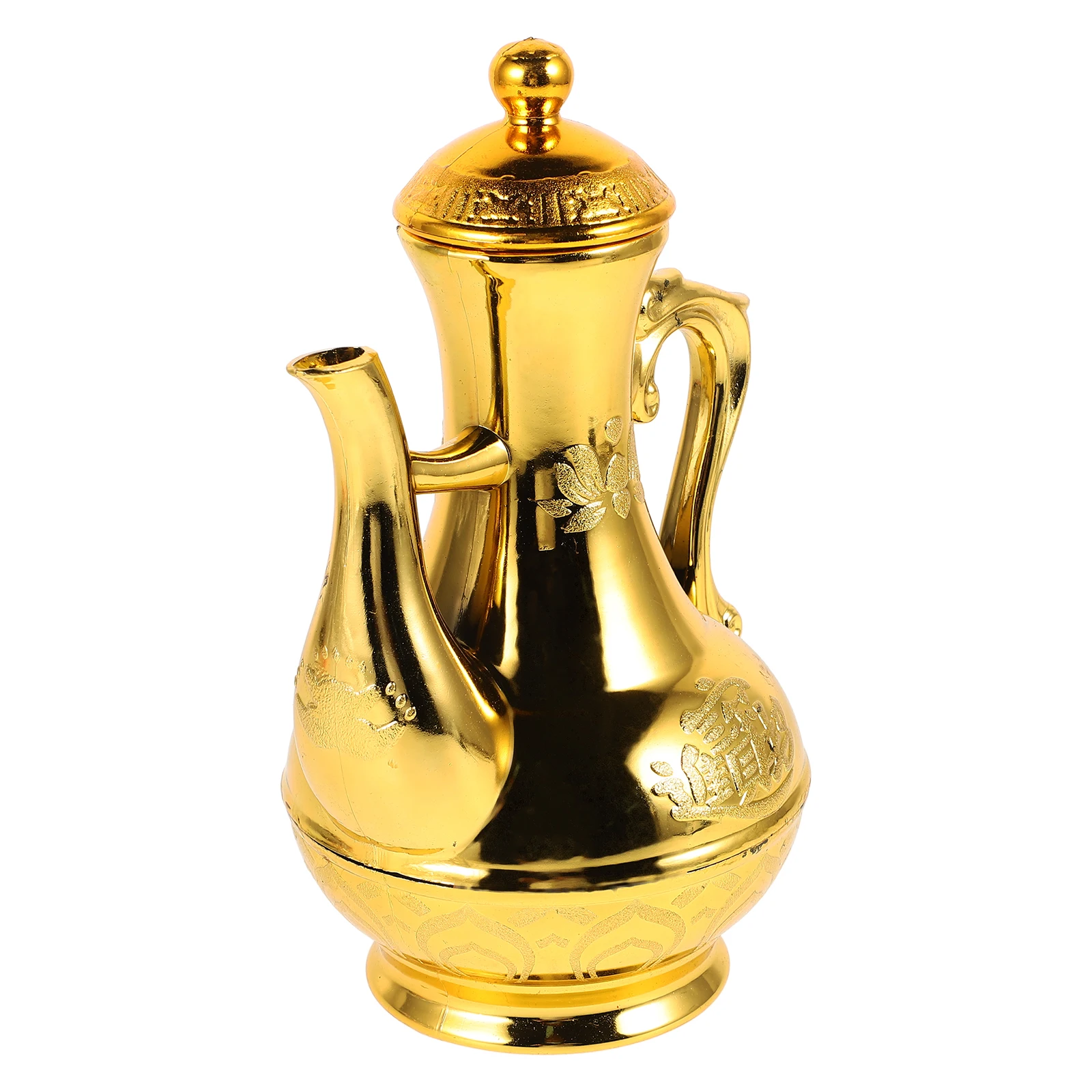 

Retro Kettle Vintage Pot Ornaments Offering Plastic Decorations Home Temple Small Size Stable Bottom