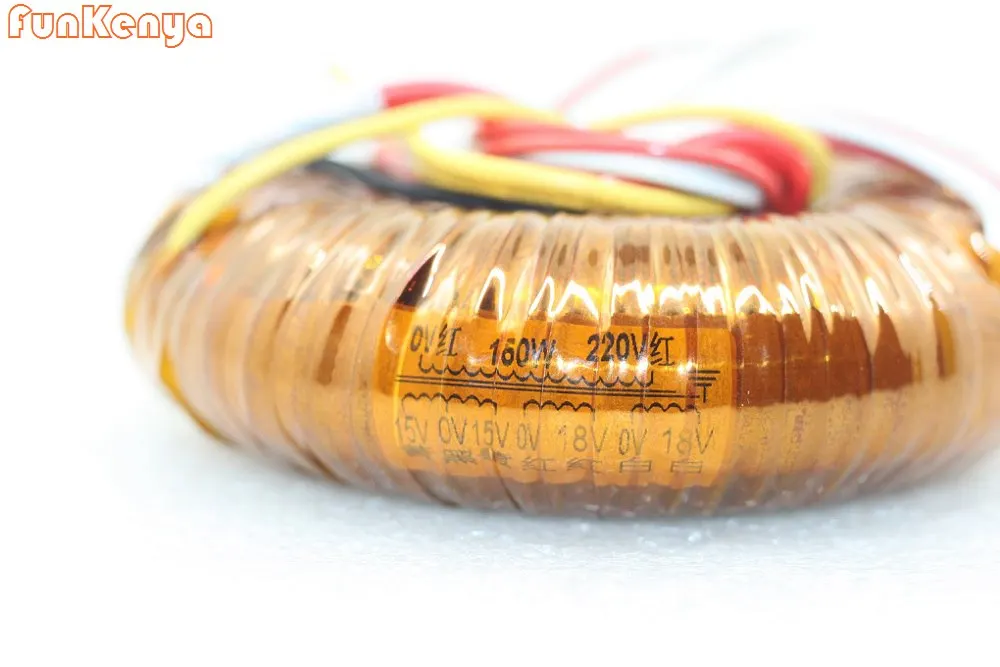 4N ออกซิเจนฟรีทองแดง O ประเภทหม้อแปลงไฟฟ้า150W AC 0-18V 0-18V 15V-0-15V AC 0-22V 0-22V 15V-0-15V