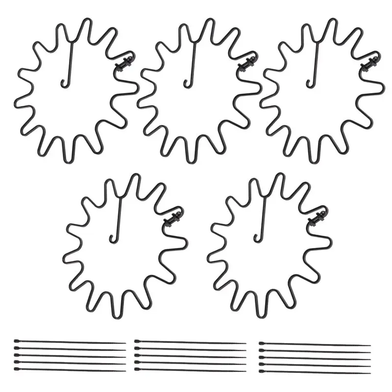 NEW HOT In Stock-Ideal For Supporting Hydrangeas And Other Flowering Shrubs, Shrub Support-Freely Adjustable Circular-5PC
