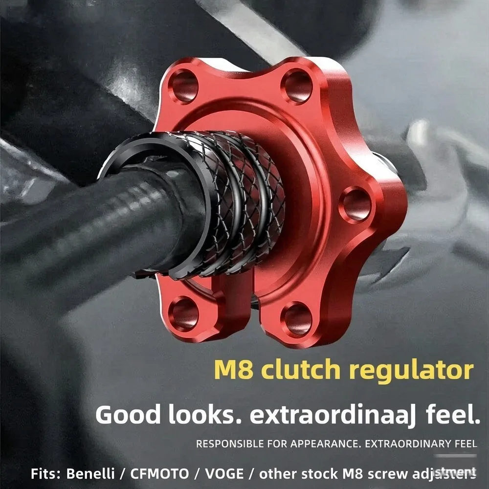 Motorcycle Universal Clutch Brake Cable Wire Adjuster M8x1.25 Screw, Accessories for CFMOTO VOGE Benelli Honda Spirit