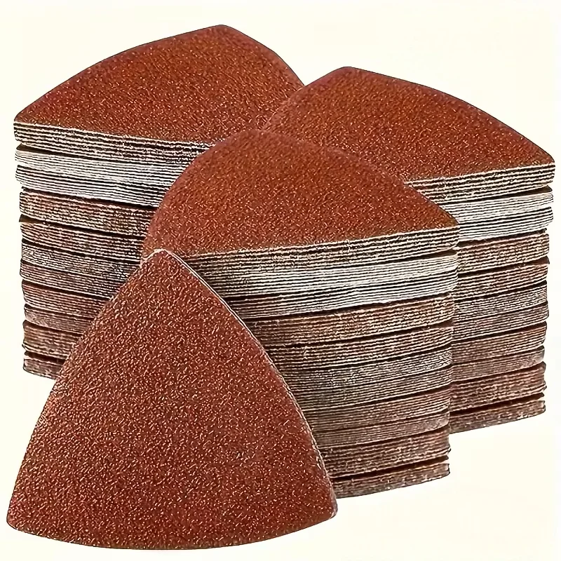 15pcs triangular swing tool sand pad set, durable alumina material, multi particle size, fast effect and smooth surface