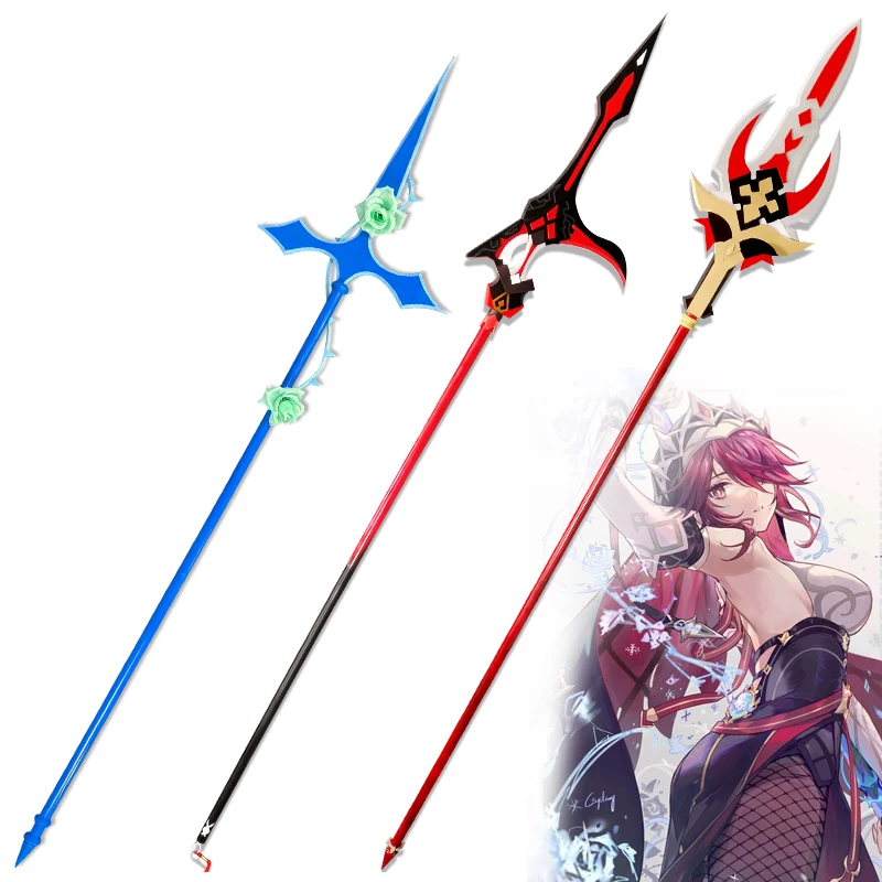 

Game Genshin Impact Rosaria Royal Spear Anime Cosplay Weapon Props Blackcliff Pole Deathmatch Wooden Lance Cosplay Accessories