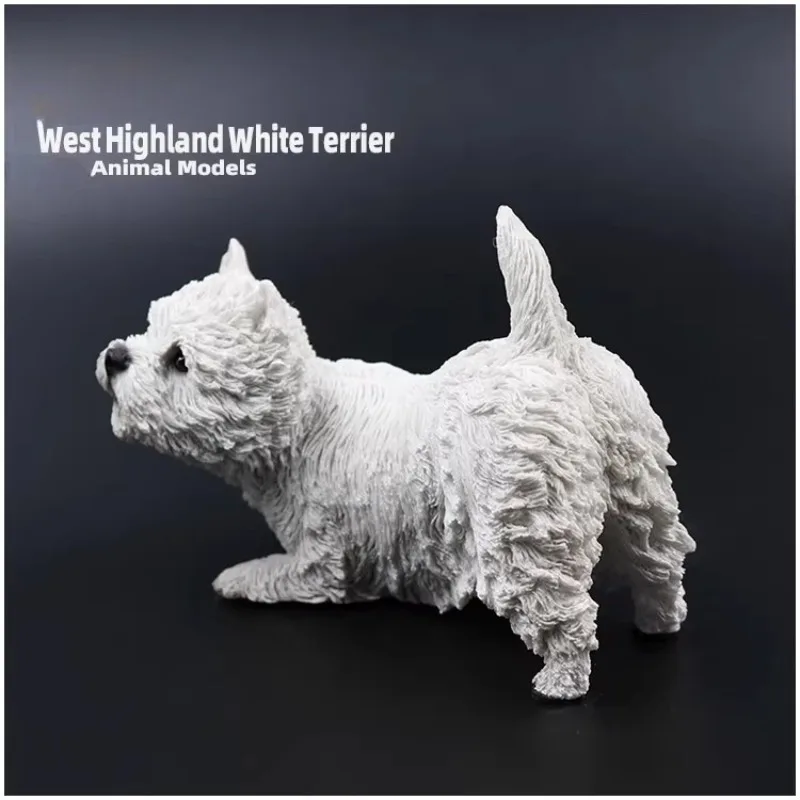 

1/6 Scale Scottish West Highland White Terrier Cat Model for 12 Inch Simulation Decoration Animal Toy Figures