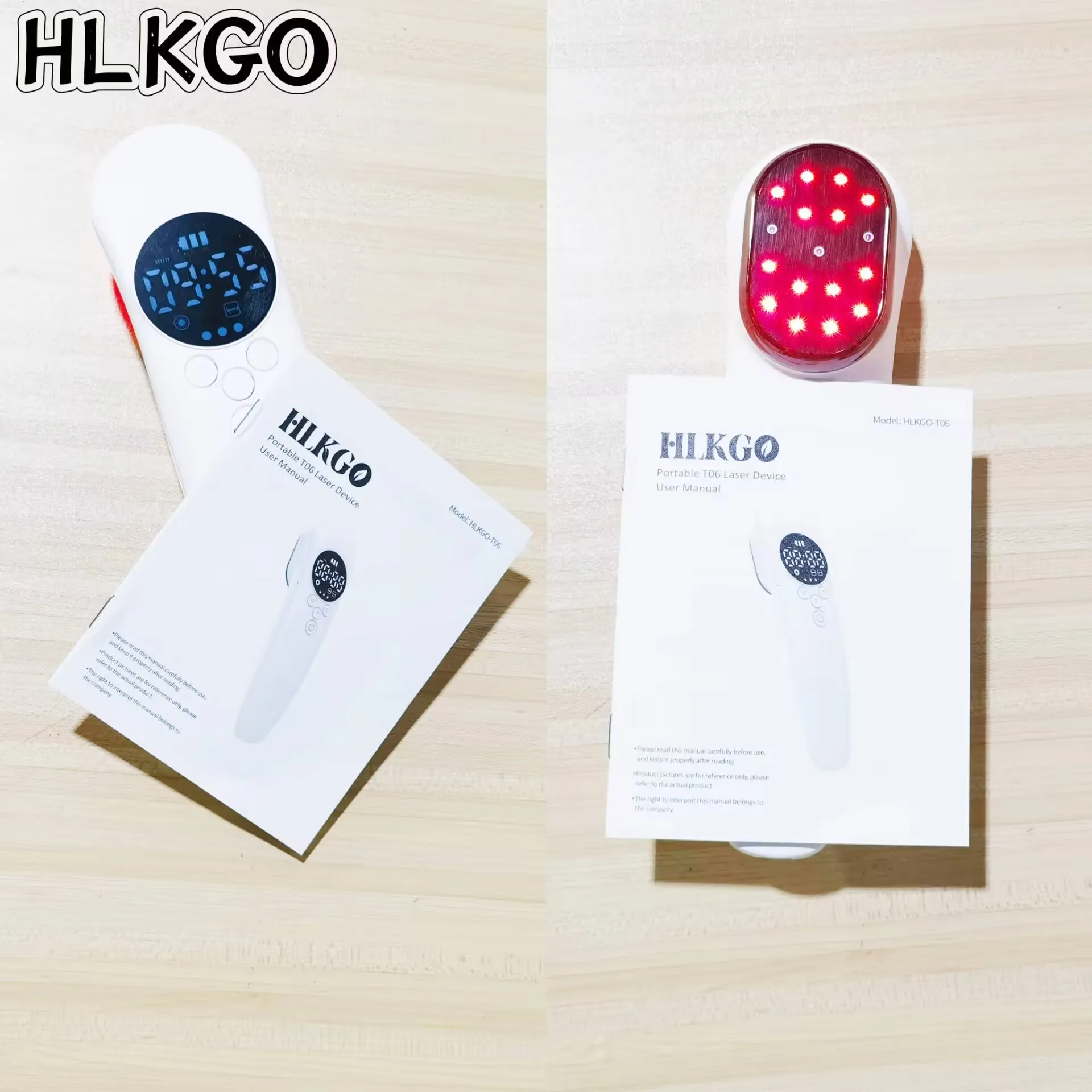 

HLKGO Medical Grade Laser Therapy Equipment - Dual Wavelength Design for Arthritis, Wound Care in People & Pets