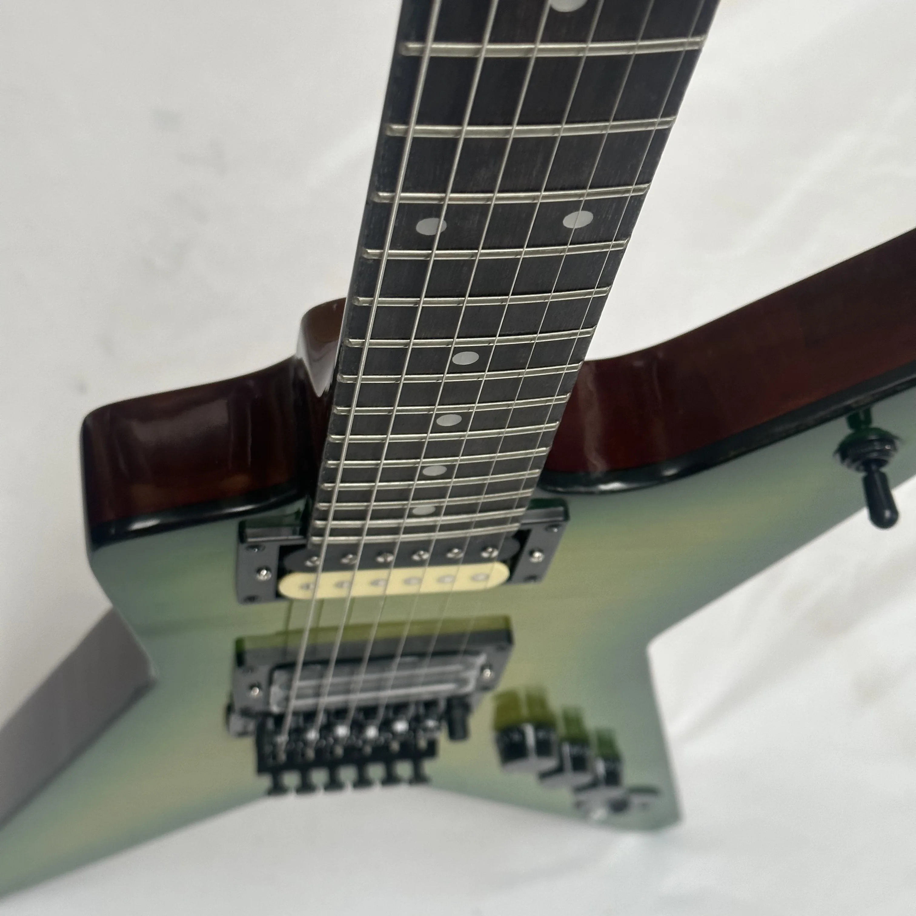 Green Dimebag  Wash bur.n Electric Guitar Burst Color Solid Body Free Shipping Guitars inStock guitarra black hardware guitar