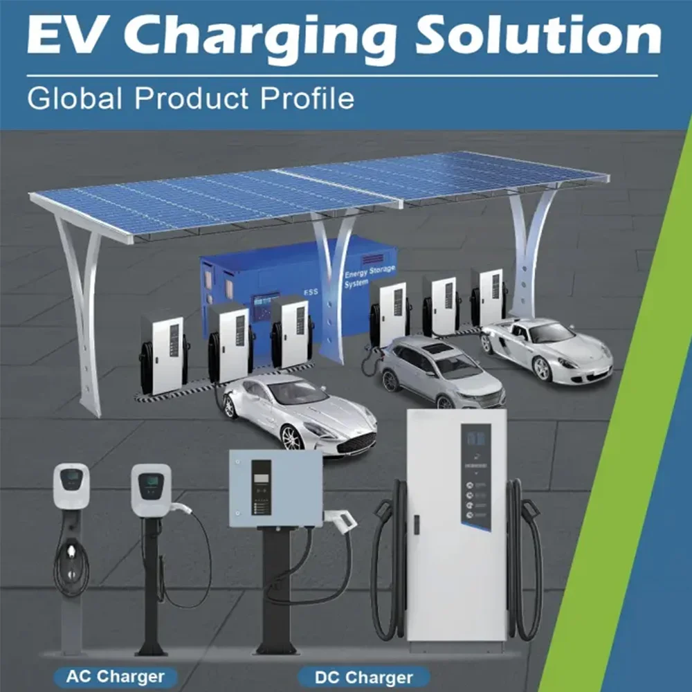 Commercial New Energy Vehicle DC EV Charging Pile Electric Vehicle Floor-Standing Household EV Charger Station