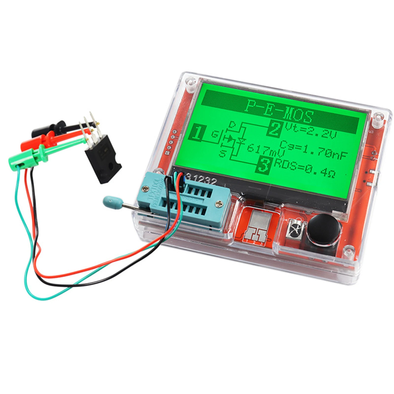 Multifunction Meter  LCD Display Graphical Lcr T10H Transistor Tester mos Esr Meter testing Triode Igbt Capacitance Thyristor