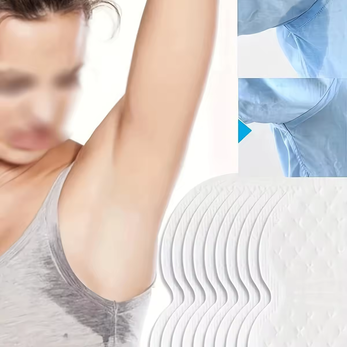 20 יחידות / 30 יחידות / 50 יחידות / 70 יחידות - מדבקות אנטי זיעה בלתי נראות לגברים ונשים חולצה פעם אחת תחת הזרוע מדבקות סופגות זיעה