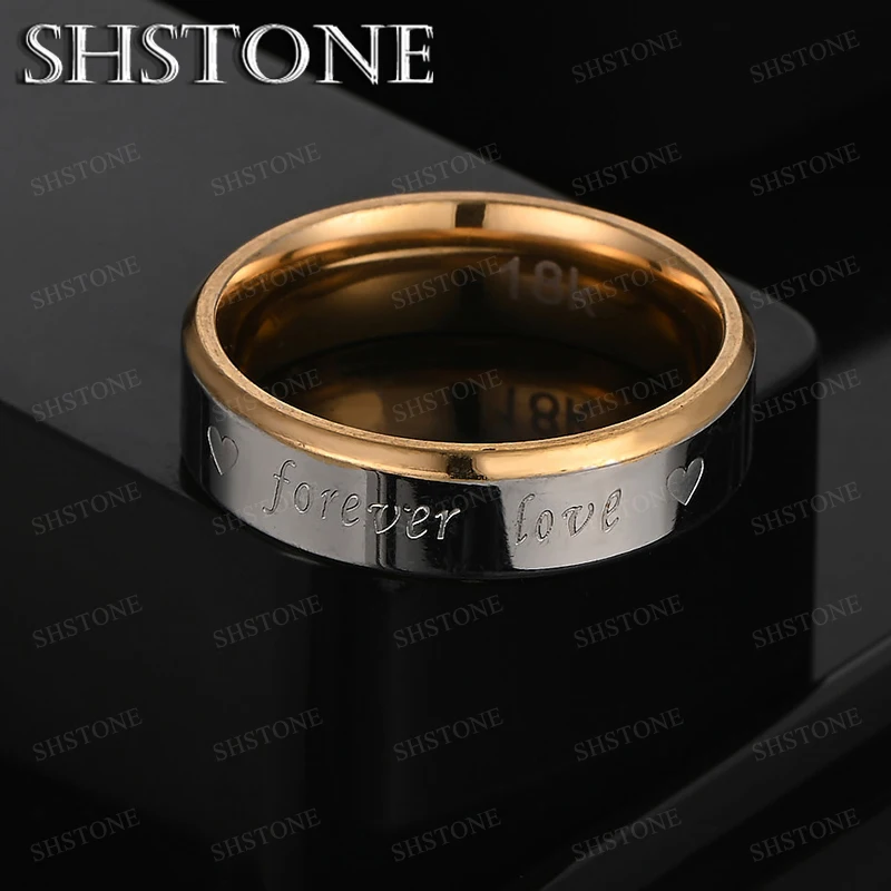 

Size 7-10 925 Sterling Silver Carving Letters Gold Ring Noble Luxury Fine Jewelry Lady Wedding Banquet Party Gift Accessories