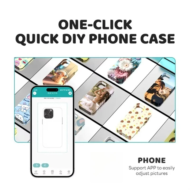 ثلاثية الأبعاد التسامي قضية الهاتف المحمول طابعة غطاء الخلية مخصص شخصية صنع فراغ نقل الحرارة آلة طباعة صغيرة