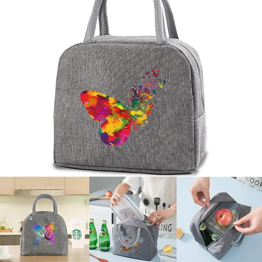 

Reusable Insulated Lunch Bag Waterproof Lunch Bag Ladies Men's Portable Lunch Bag for Office Picnics Beach Hikes