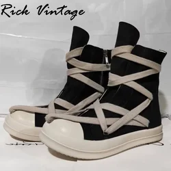 Rick Vintage Pentagram High Top Sneakers Men Designer Shoes  Unisex Casual Sports Board Shoes Platform Ankle Boots Big Size 47