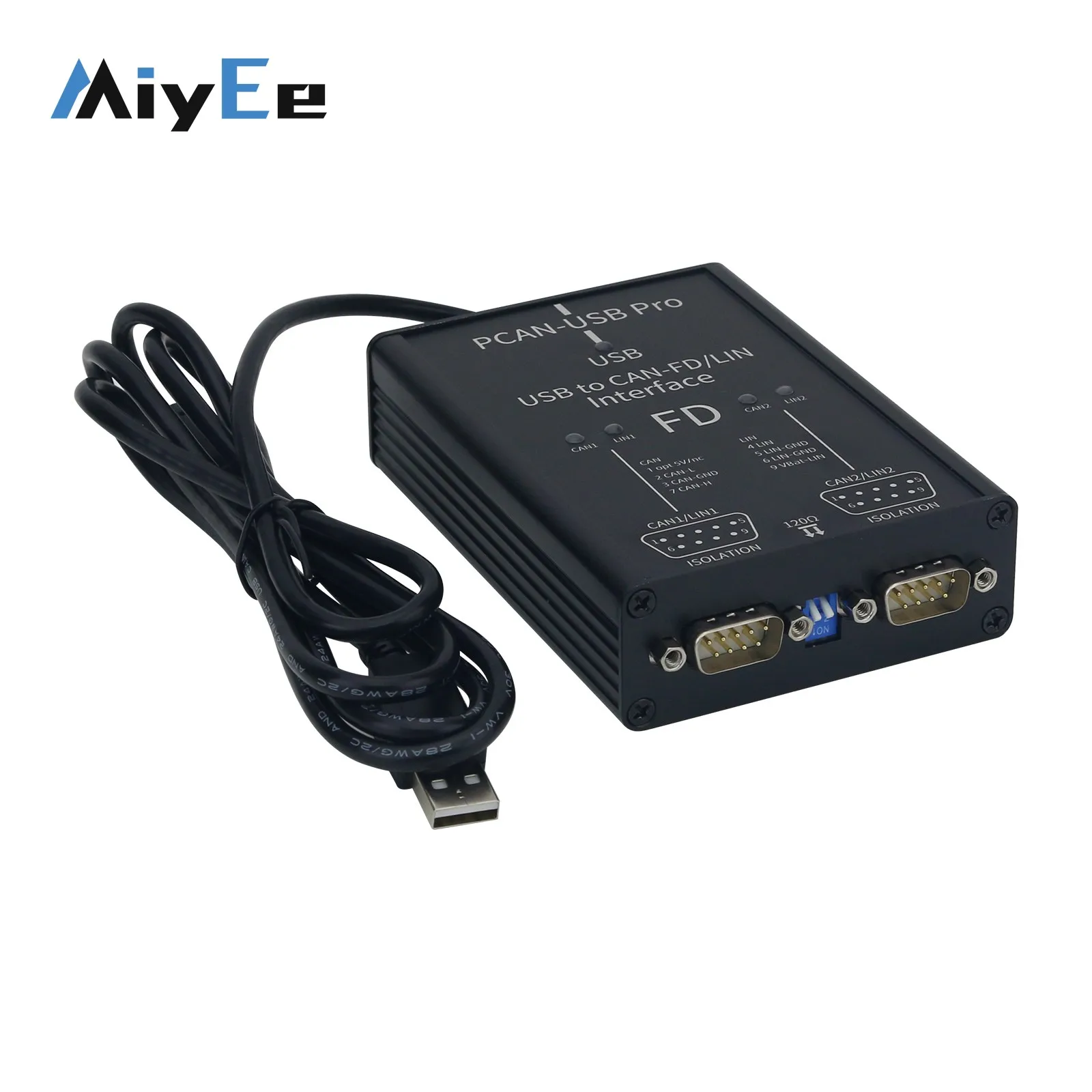 PCAN-USB Pro PCAN FD Pro 2-Channel 12Mbit/s USB to CAN-FD/LIN Adapter Compatible with IPEH-004061 for Vector CANoe